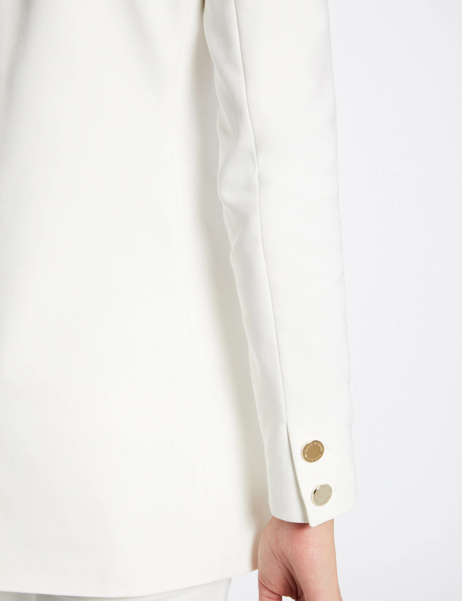 Veste city droite ecru femme - ecru