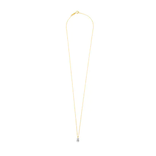 Colar de cachorrinhos em ouro branco e diamantes