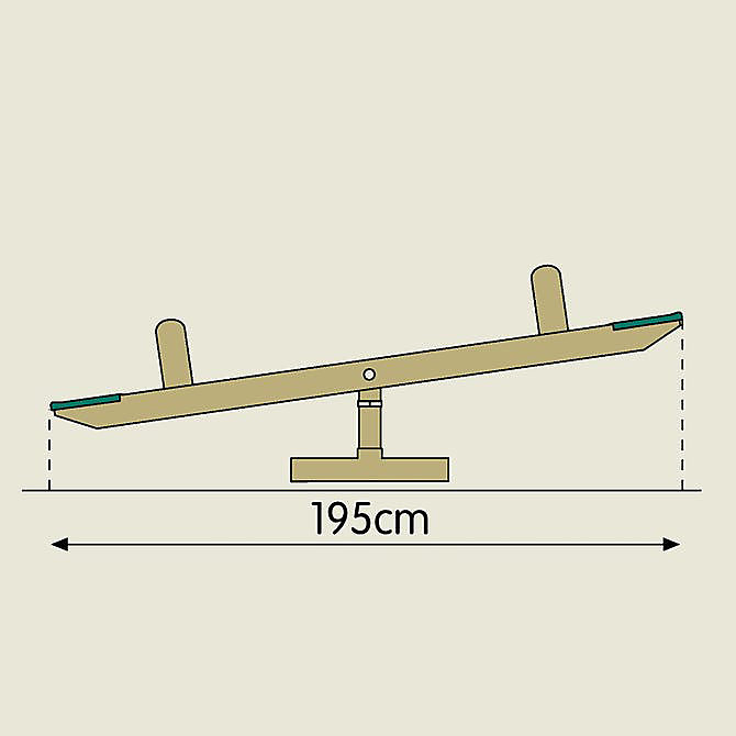 Trébuchet TP Toys Forest en bois L.36 x l.205 x H.56 cm