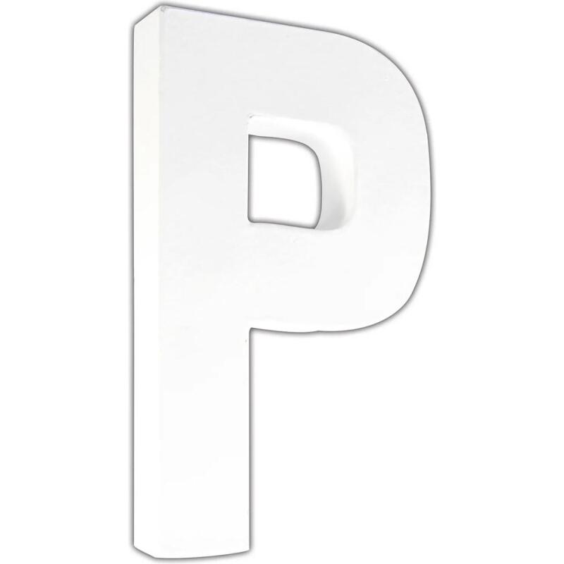 Lettre P 20,5cm - Blanc