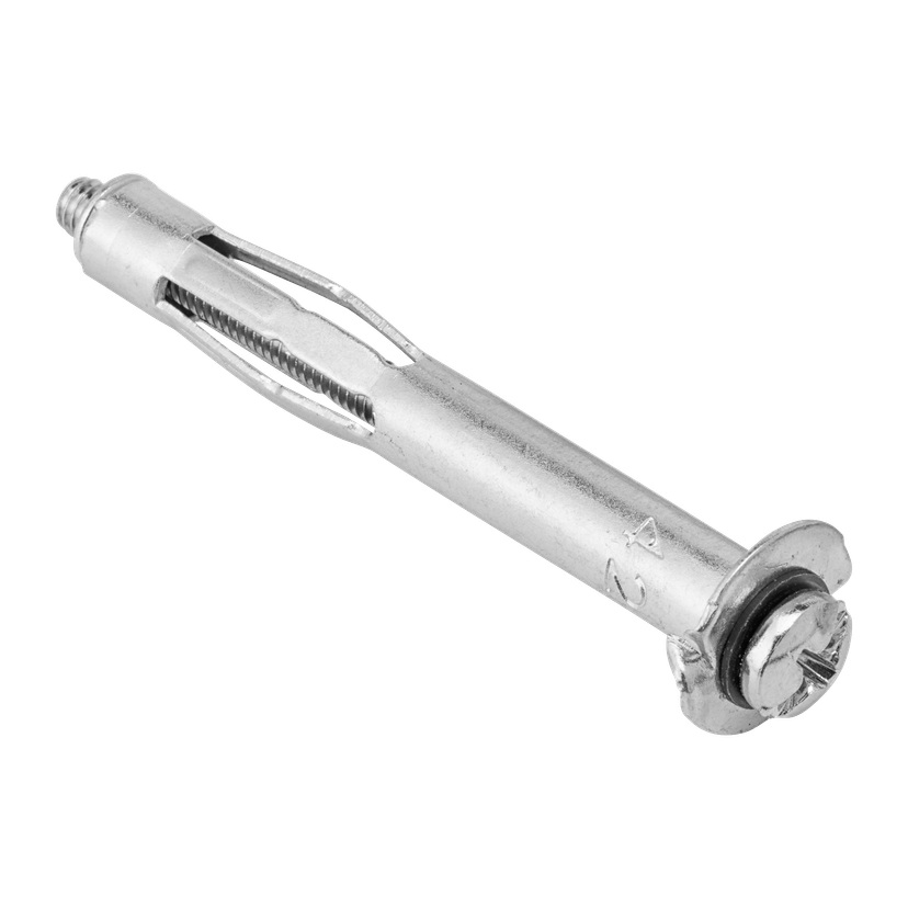 Ekspansjonsplugger i metall for dobbel gips 10-pk M4 54xØ8 mm