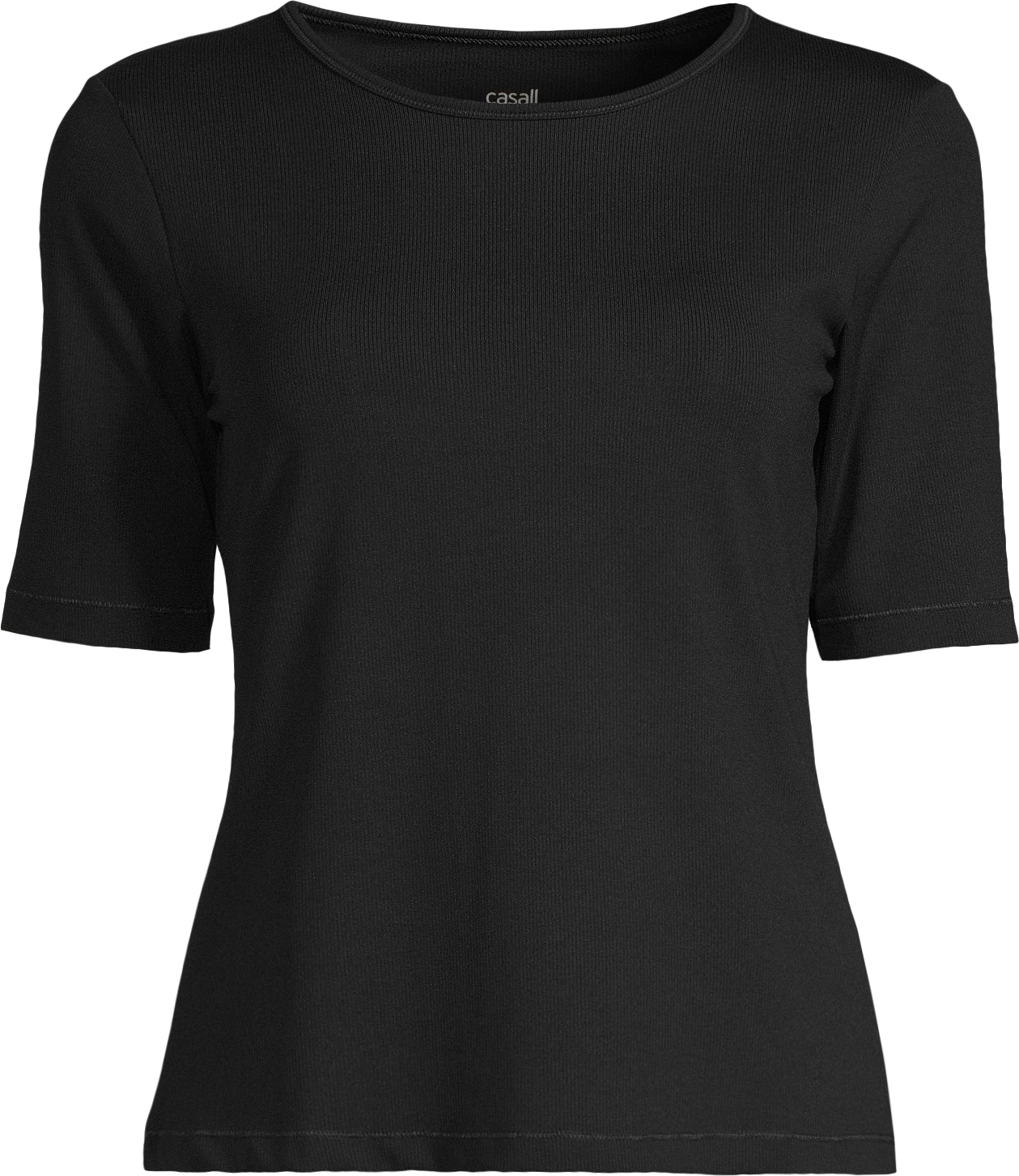 Soft Rib Tee Dame Black