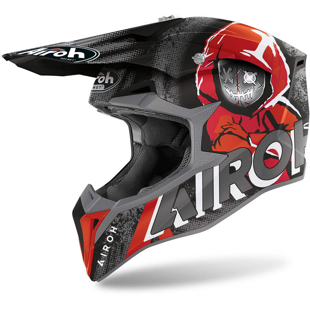 Airoh - Casque Wraap Alien Noir Mat / Gris / Rouge