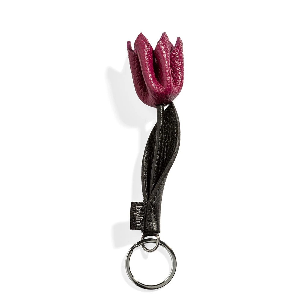 Tulip Wallet Flat Black / Fuchsia Tulip