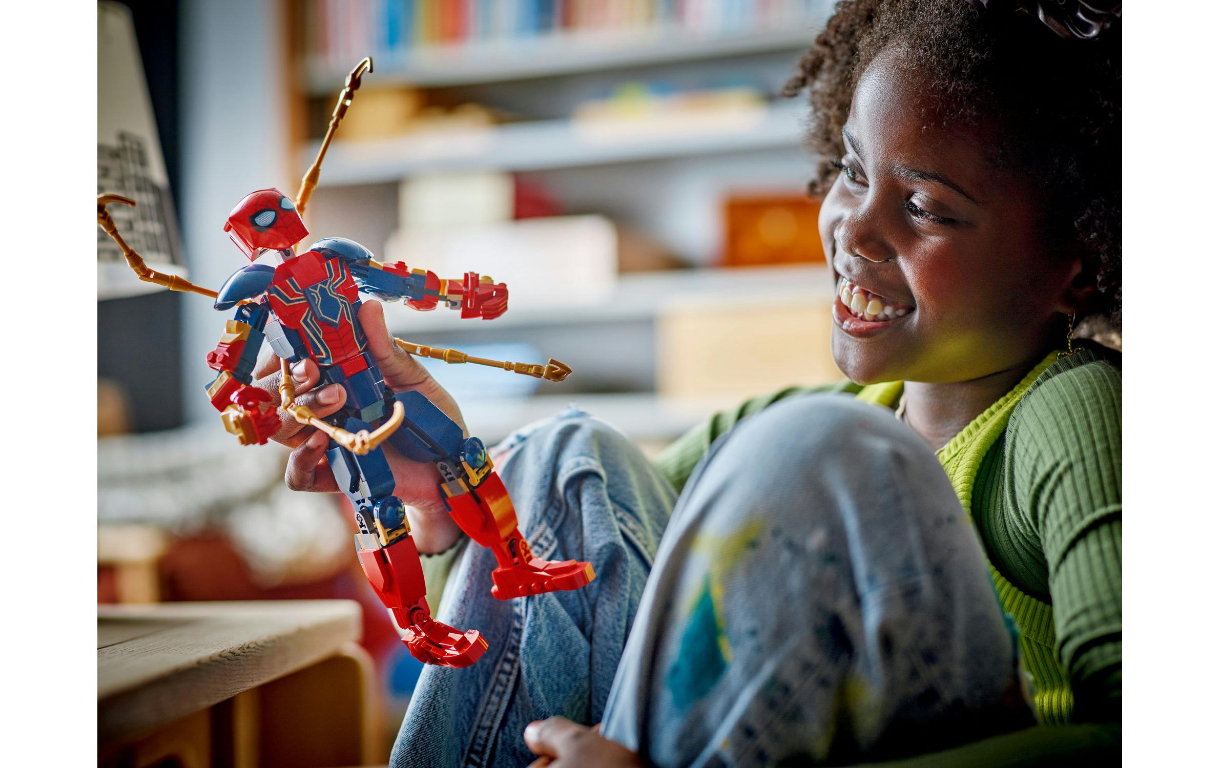 Marvel Iron Spider-Man Baufigur 76298Bewegliches Bauspielzeug mit Rüstung