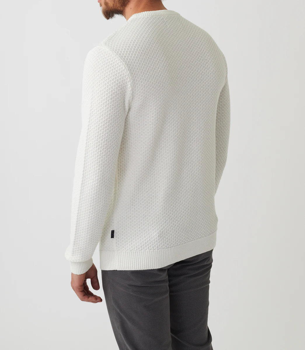 Pull col rond écru 
