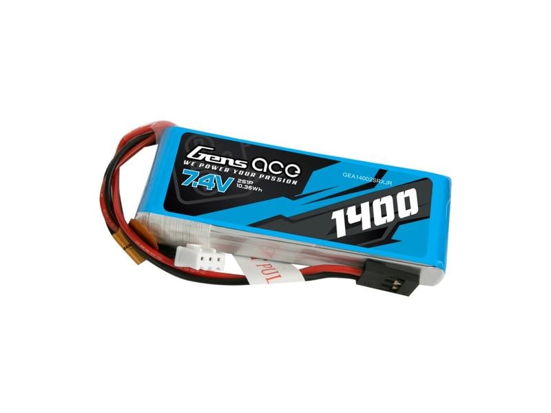 Gens ace RC-Akku LiPo 1400 mAh 7.4 V 1C RX Universeller 2S LiPo Sender- oder Empfängerakku