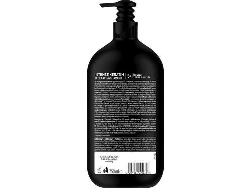 Syoss Shampoo Intense Keratin 750 ml Haarshampoo erneuert und stärkt die Haarfasern