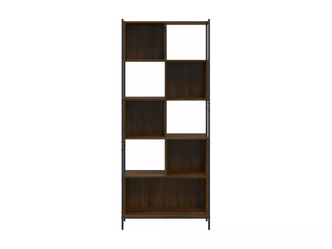 Bibliothèque chêne marron 72x28x172 cm bois d'ingénierie