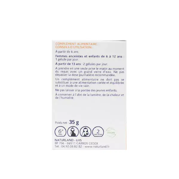 Naturland Gengibre Orgânico 75 cápsulas vegetais