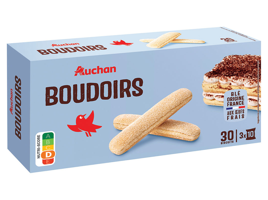 BOLACHAS PALITOS AUCHAN COM OVOS 30UN 175G