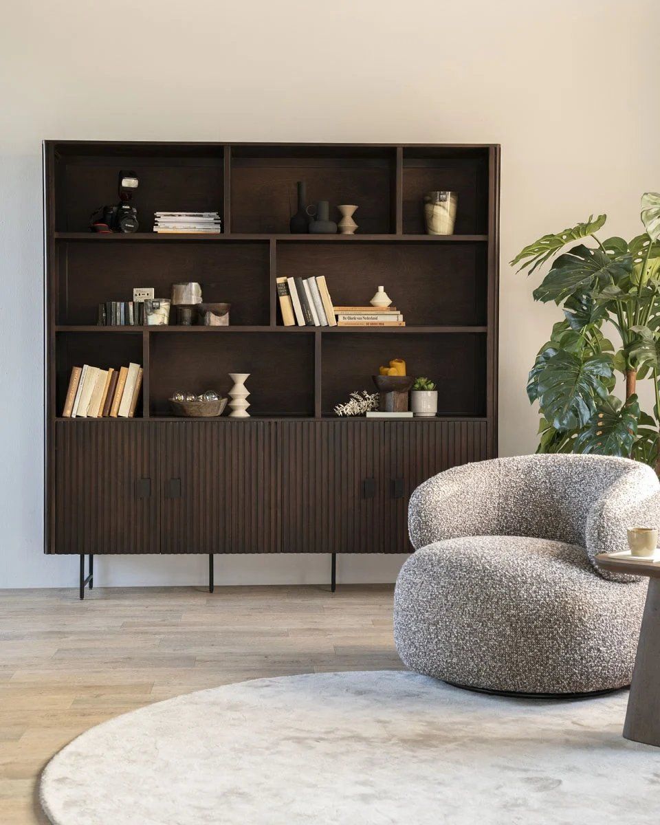 Boekenkast Bruin 96122 Remi B200 x D37 x H200 cm