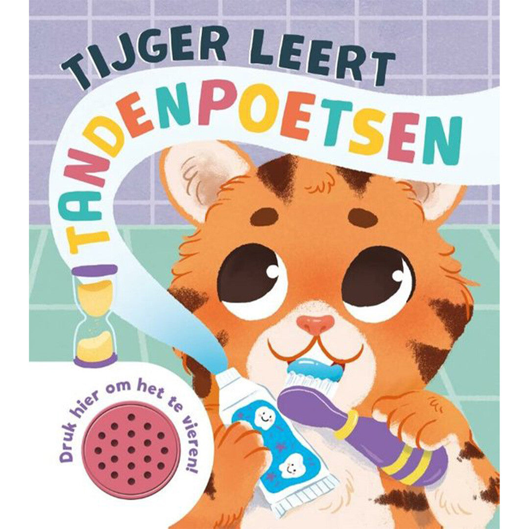 Rebo geluidenboek tijger leert tandenpoetsen