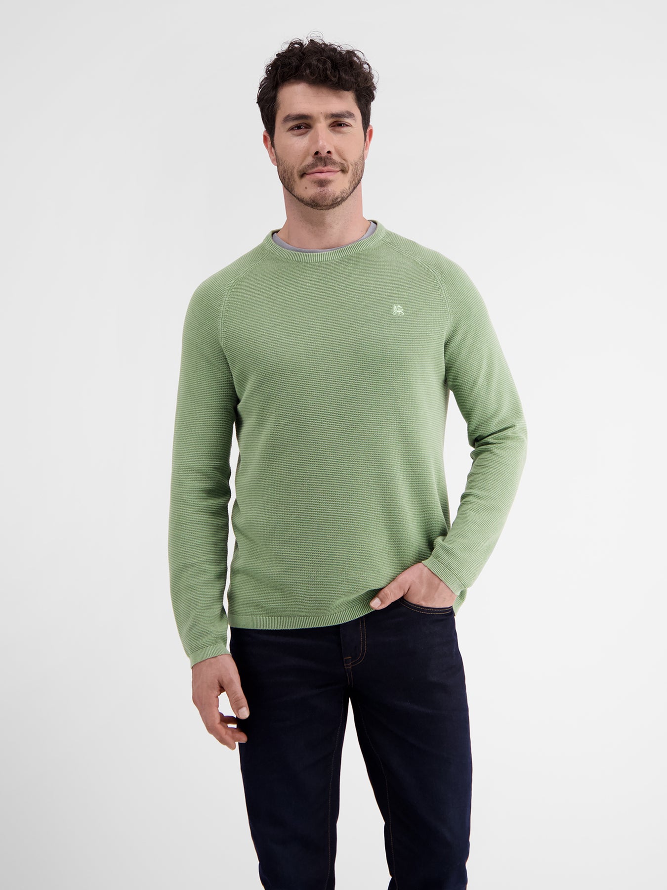Strickpullover aus Strukturbaumwolle