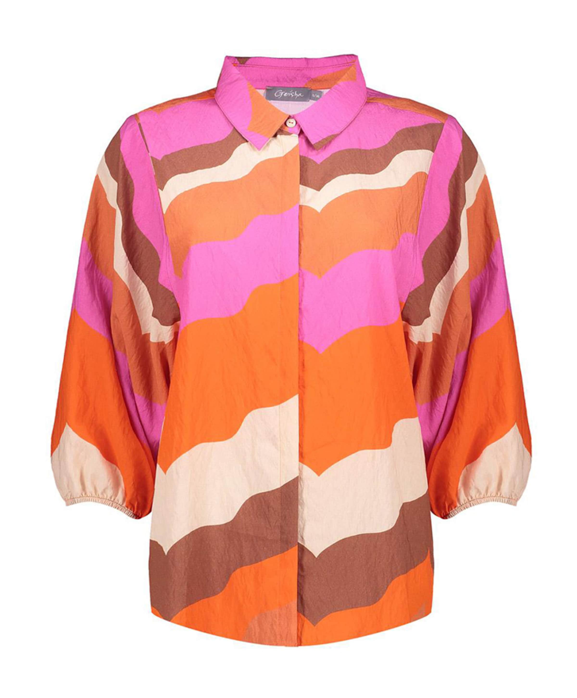 Geisha Dames blouse oranje