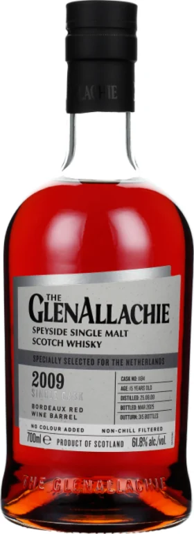 GLENALLACHIE 15 YEARS BORDEAUX WINE SINGLE CASK 70CL