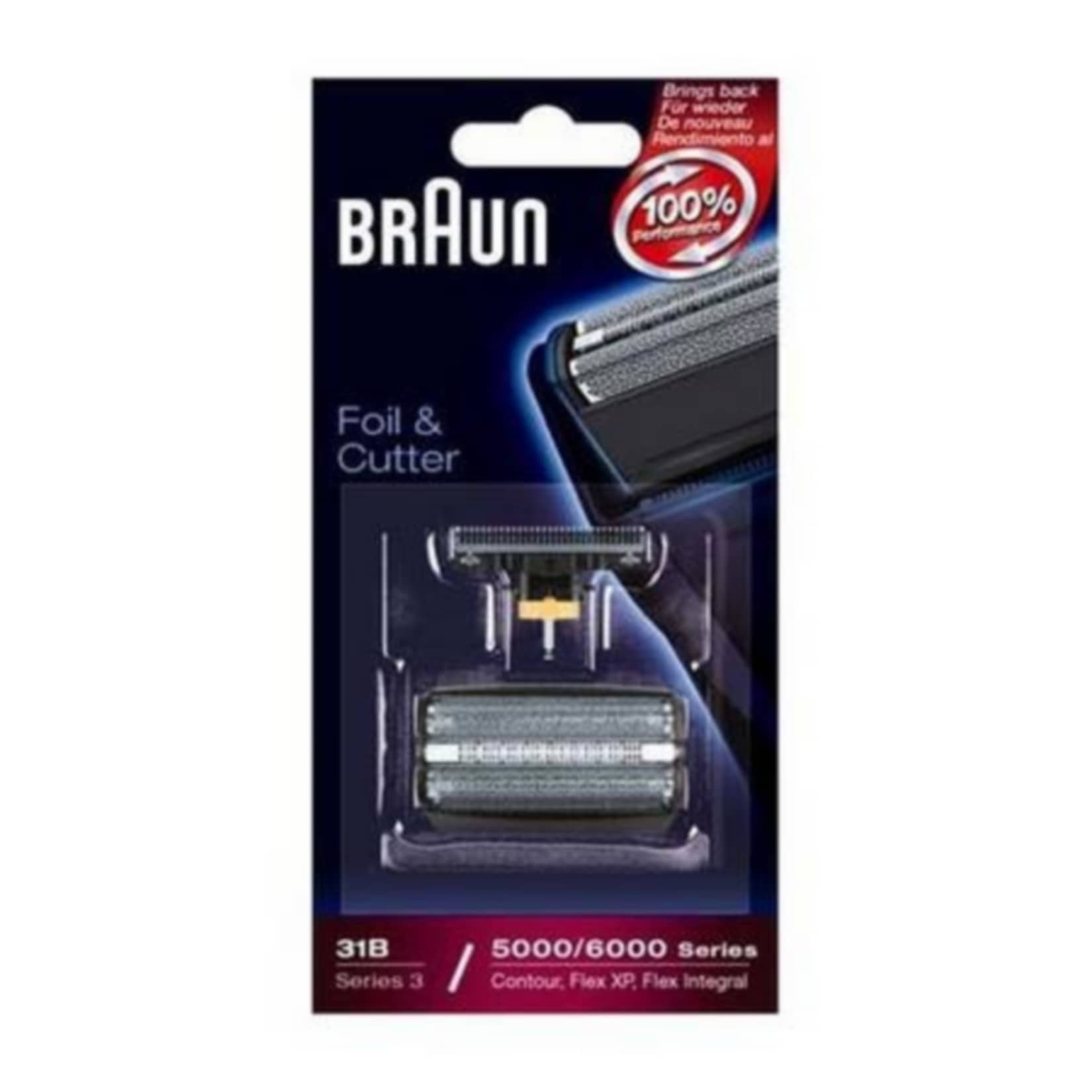 Braun Scherkopf Ersatzscherkopf Kombipack 31B