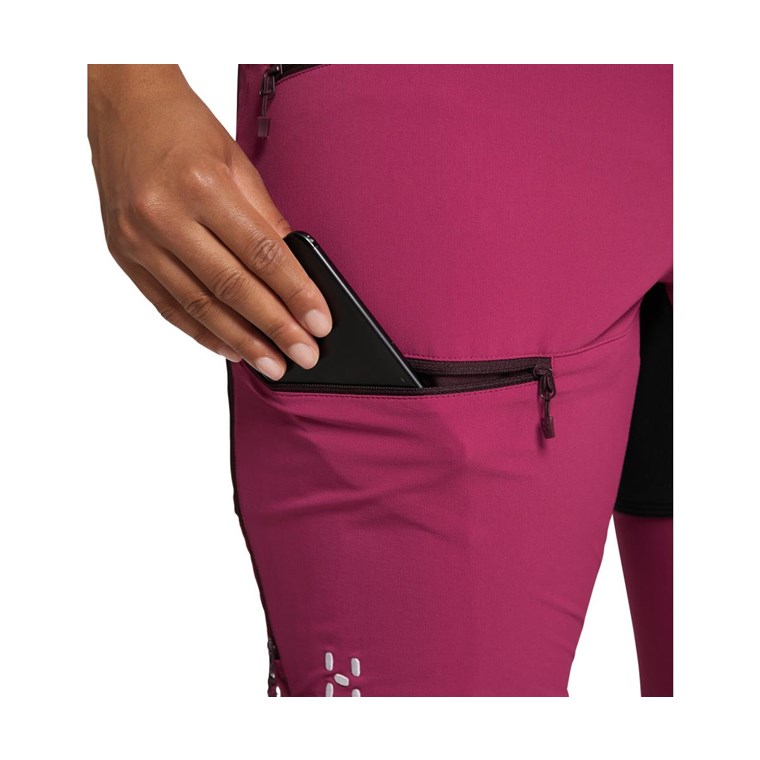 Haglöfs Rugged Standard Pants Women Deep Pink/True Black