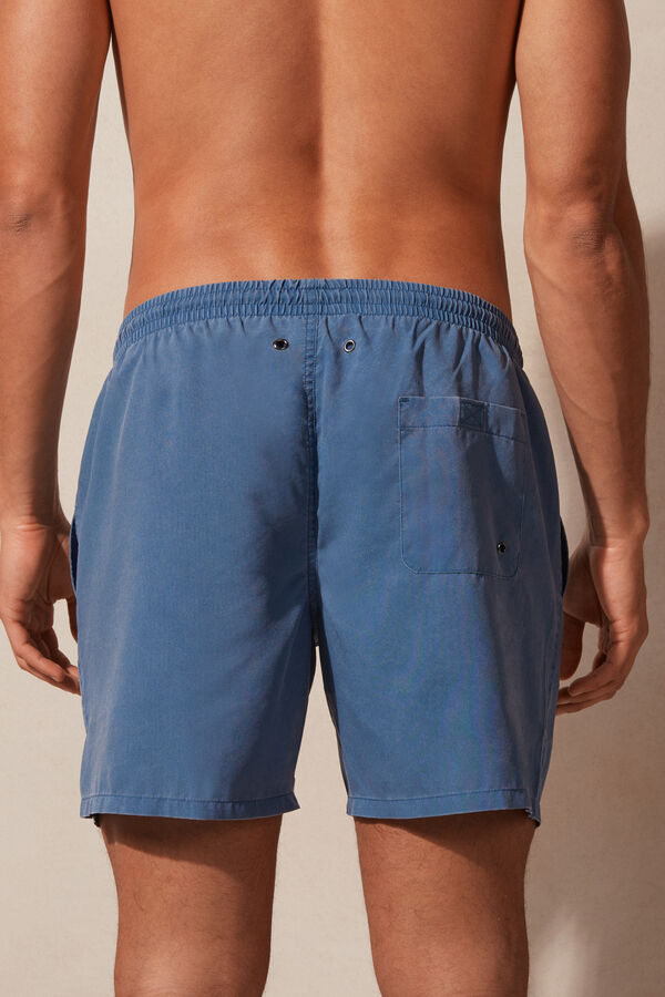 Maiô boxer com lavagem stone wash