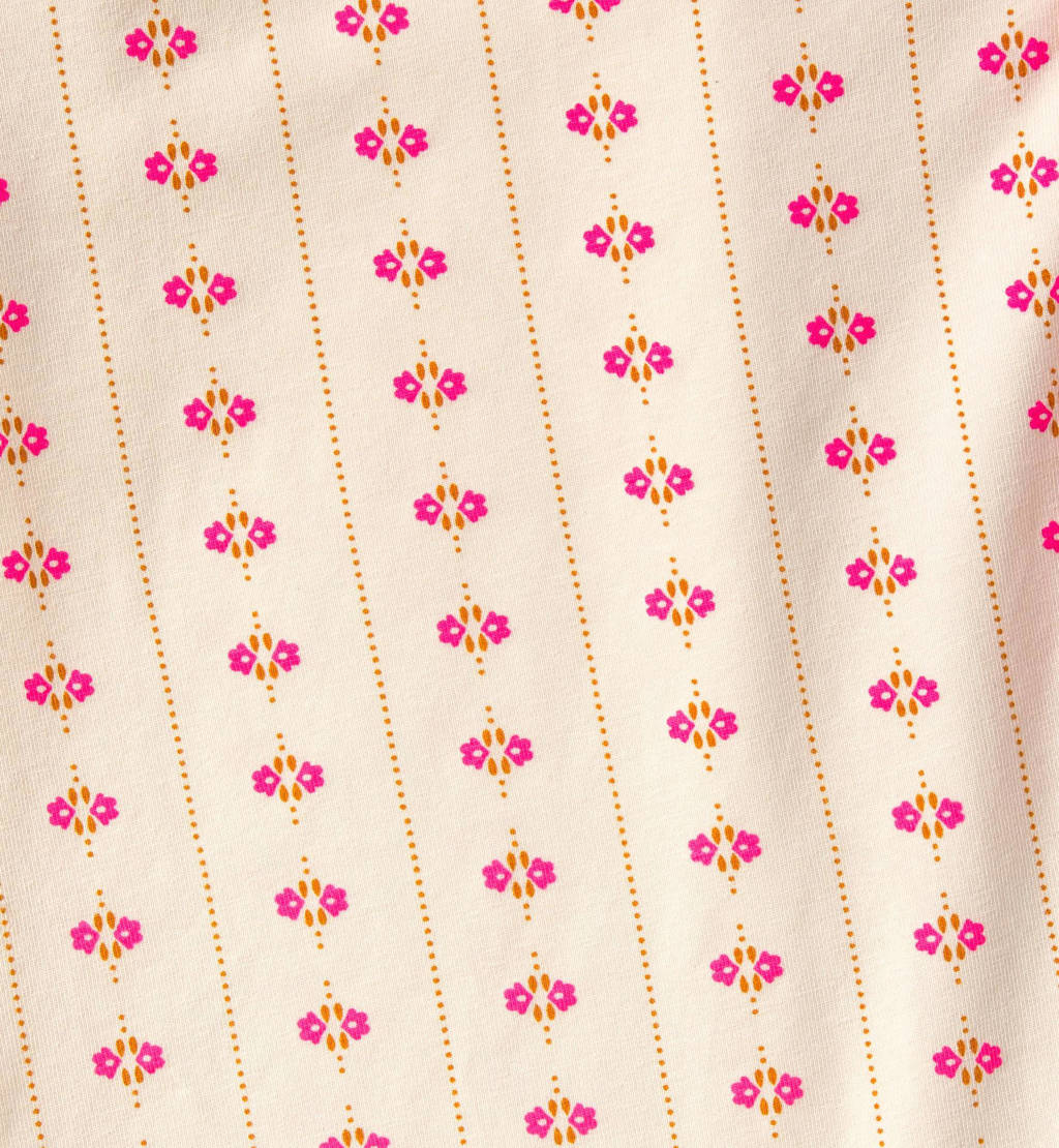 Little Label pyjama met all over print roze/beige