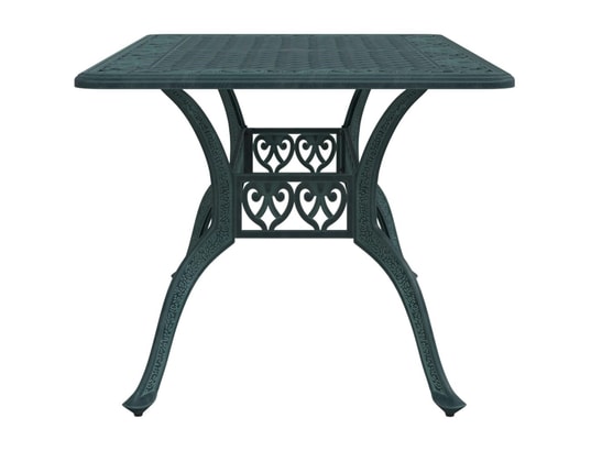 VIDAXL - Table de jardin vert 150x90x72 cm aluminium coulé