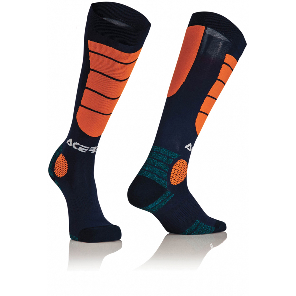 Acerbis - Chaussettes MX Impact Bleu / Orange