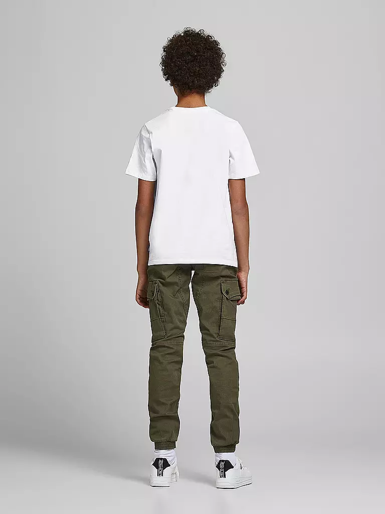 JACK & JONES Jungen T-Shirt JJEORGANIC weiss
