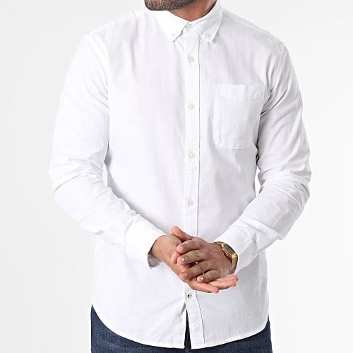 Chemise Manches Longues Oxford 12182486 Blanc