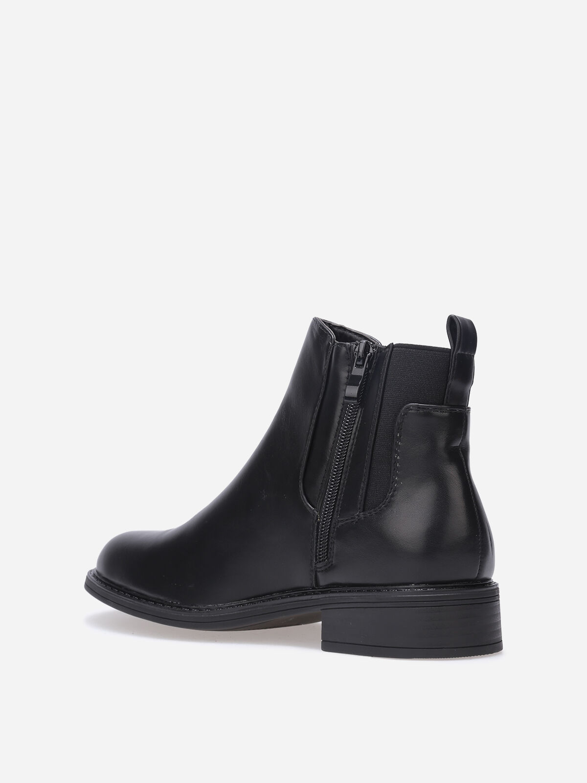 Bottines chelsea à bout rond- Noir