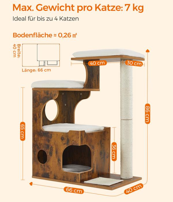 Feandrea Kratzbaum, vintagebraun, ca.
