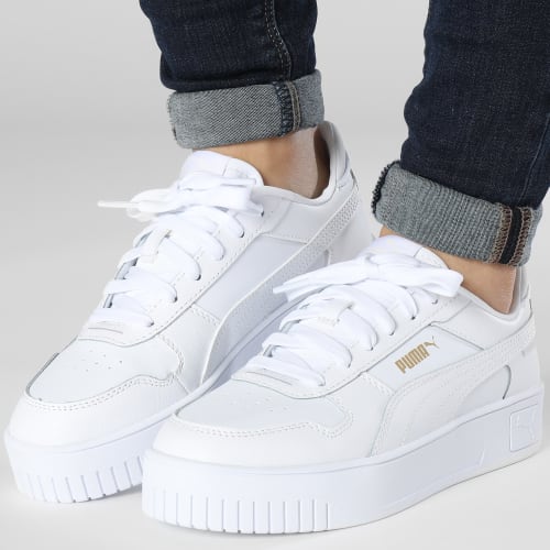 Baskets Femme Carina Street 389390 Puma White Puma Gold