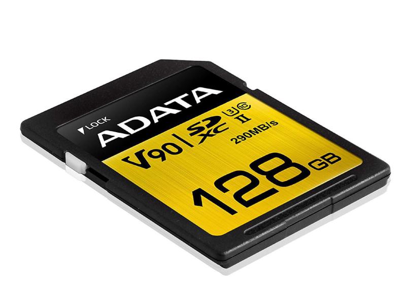 ADATA SDXC-Karte Premier ONE UHS-II 128 GB SD-Karte, Class 10 U3 UHS-II V90, 128 GB