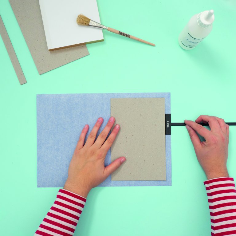 DIY Set, Buchbinden, Hardcover Notizbuch