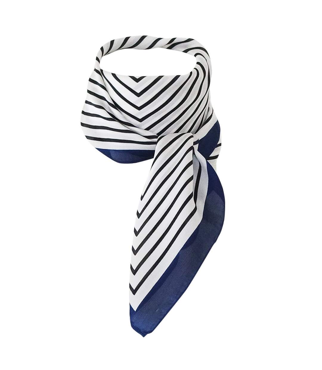 Foulard polysatin rayé
