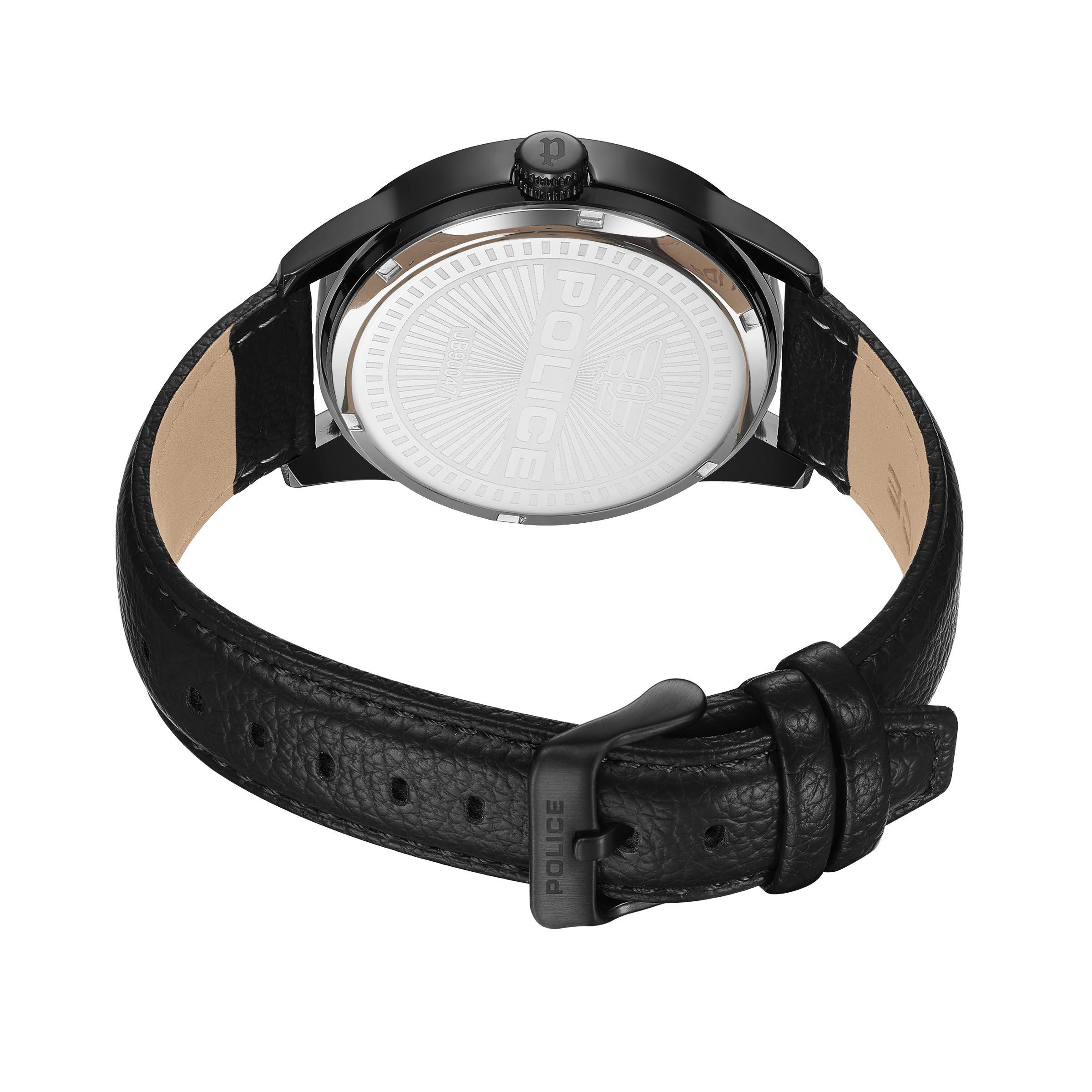 Police Leather Strap Watch