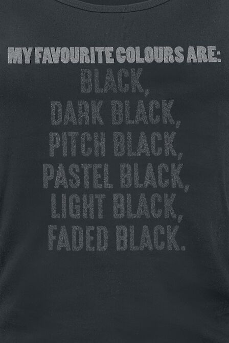 My Favourite Colours | Slogans Top