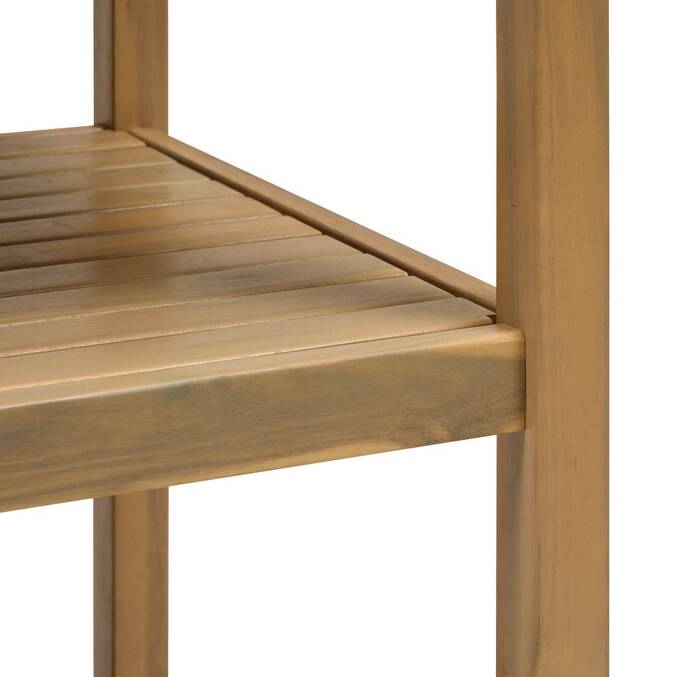 Module à roulettes avec étagères pour cuisine d'été LODGIA Beige