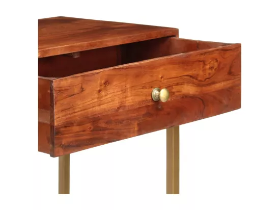 Table console 100x35x76 cm Bois d'acacia massif