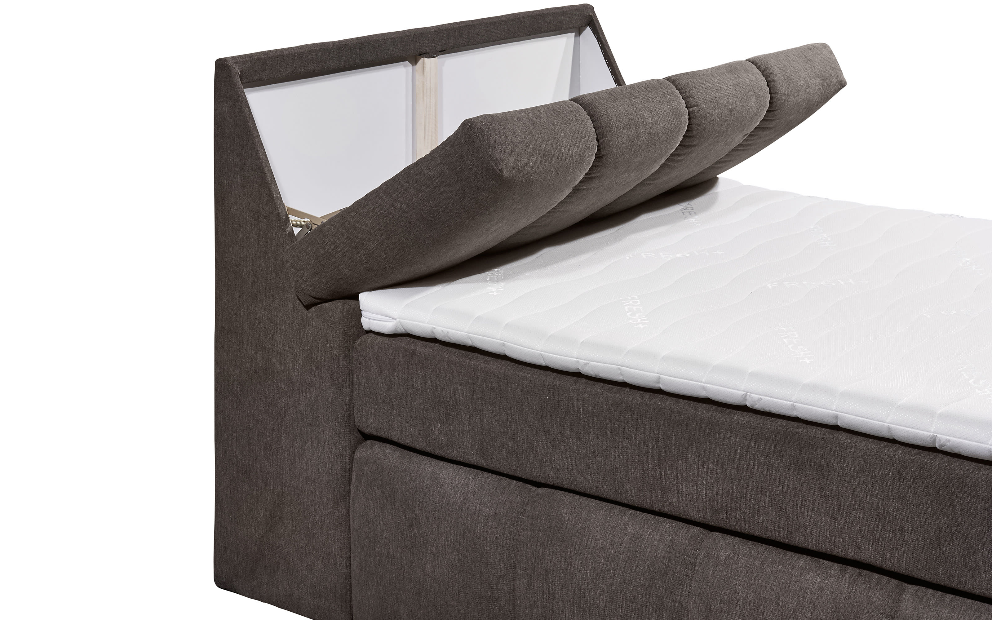 Boxspringbett Toledo 2, stone, 120 x 200 cm