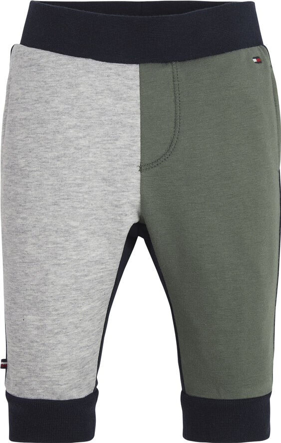 Tommy Hilfiger BABY LOGO COLORBLOCK SWEATPANTS Avalon green colorblock