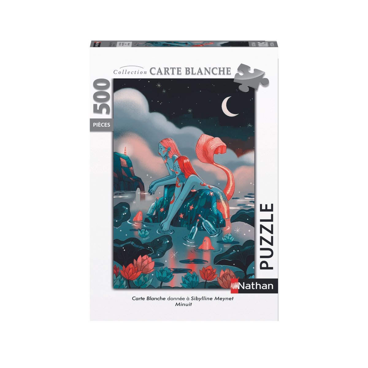 Puzzle 500 pièces Minuit par Sibylline