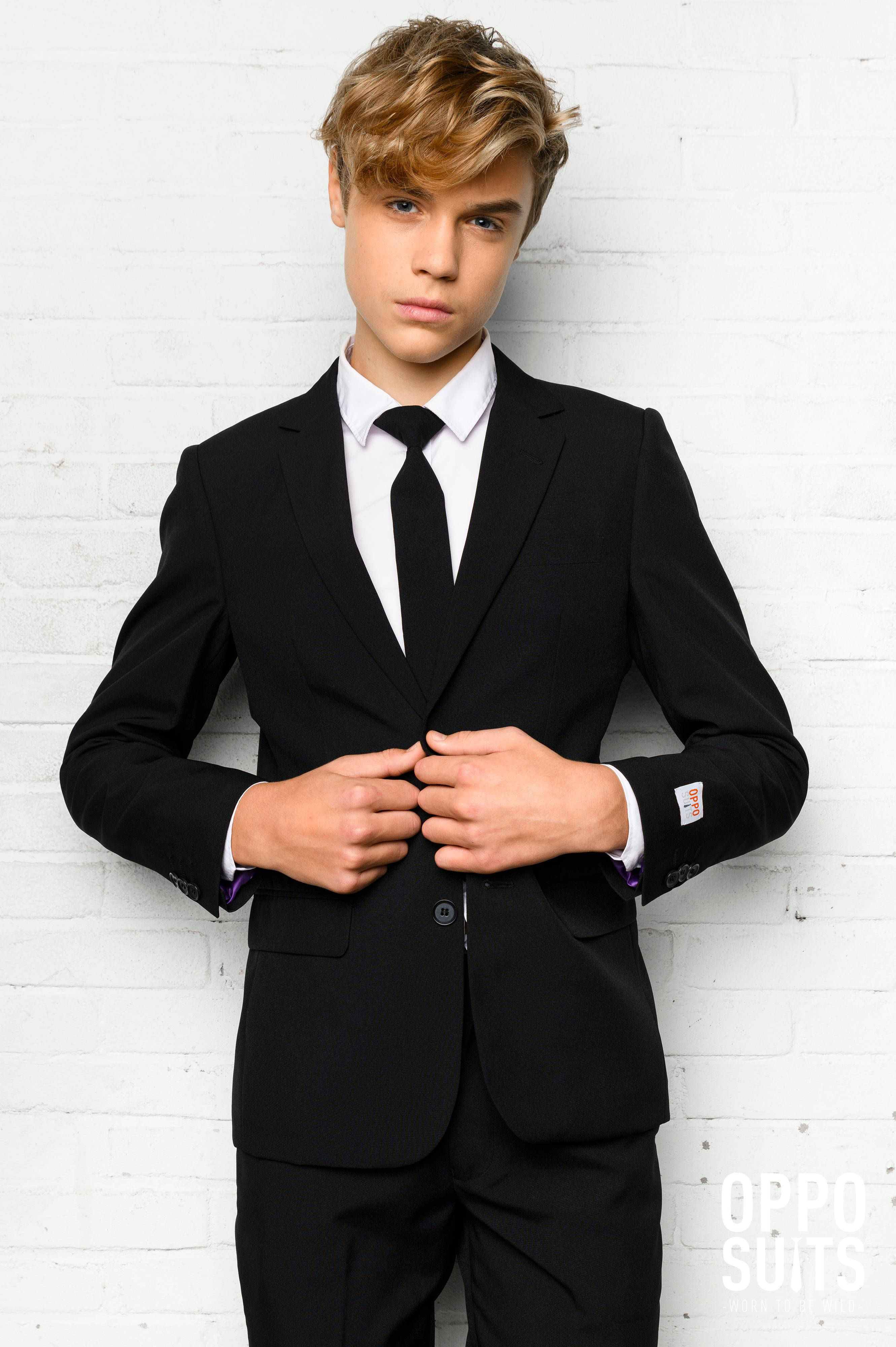 OppoSuits kostuum Black Knight zwart