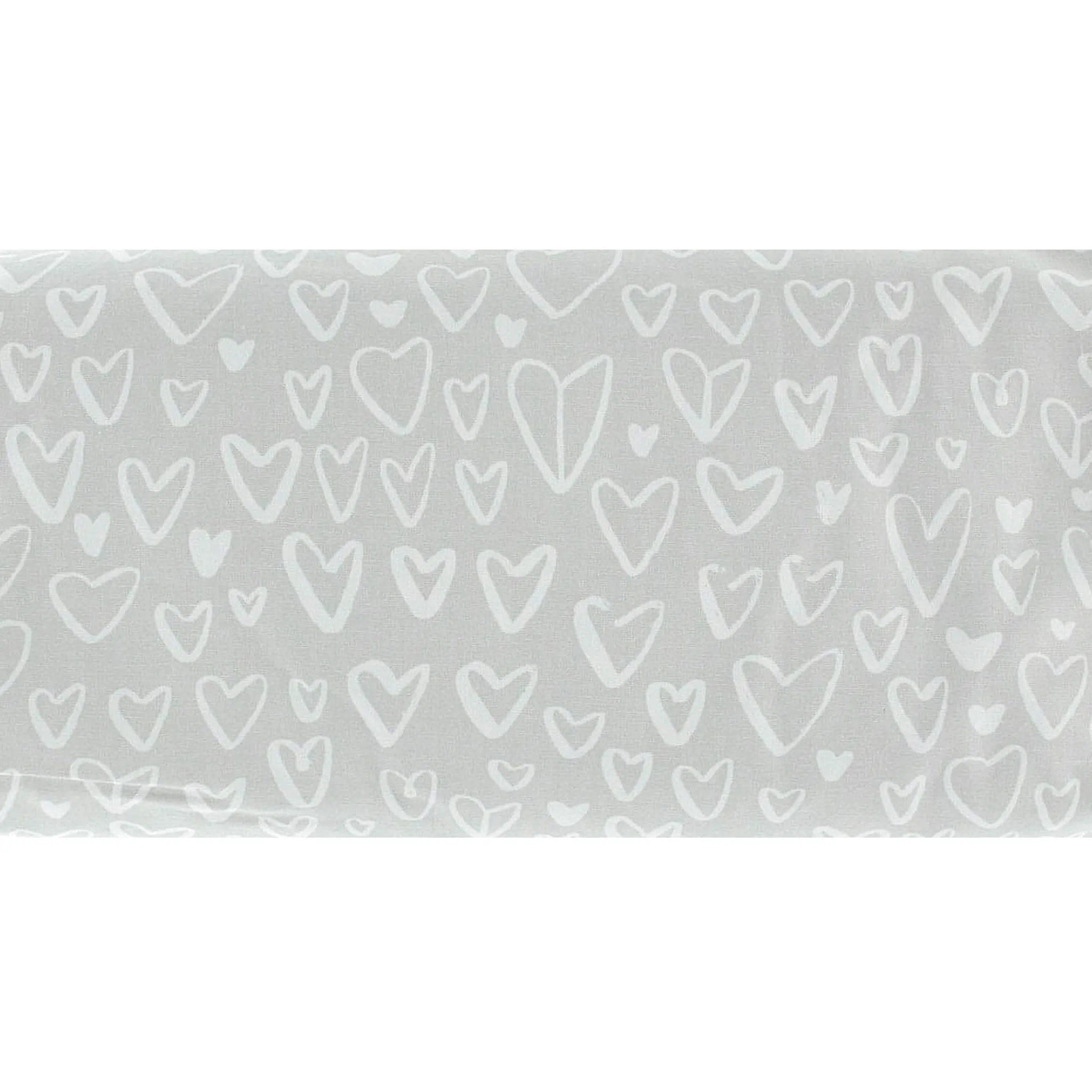Neka Housse pour Coussin d'Allaitement - Coeurs Gris