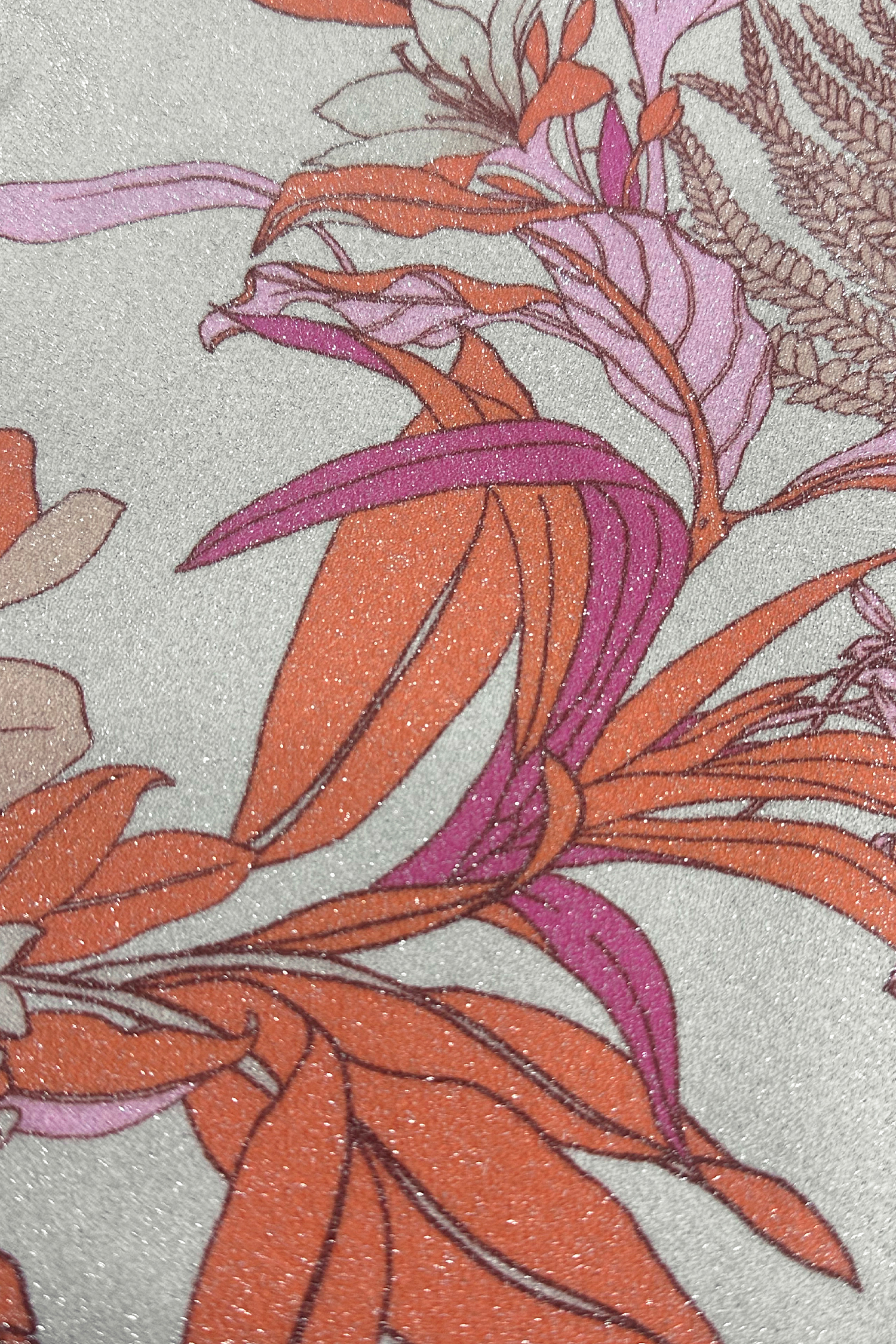Maillot de bain une pièce à col plongeant moderne à fleurs
