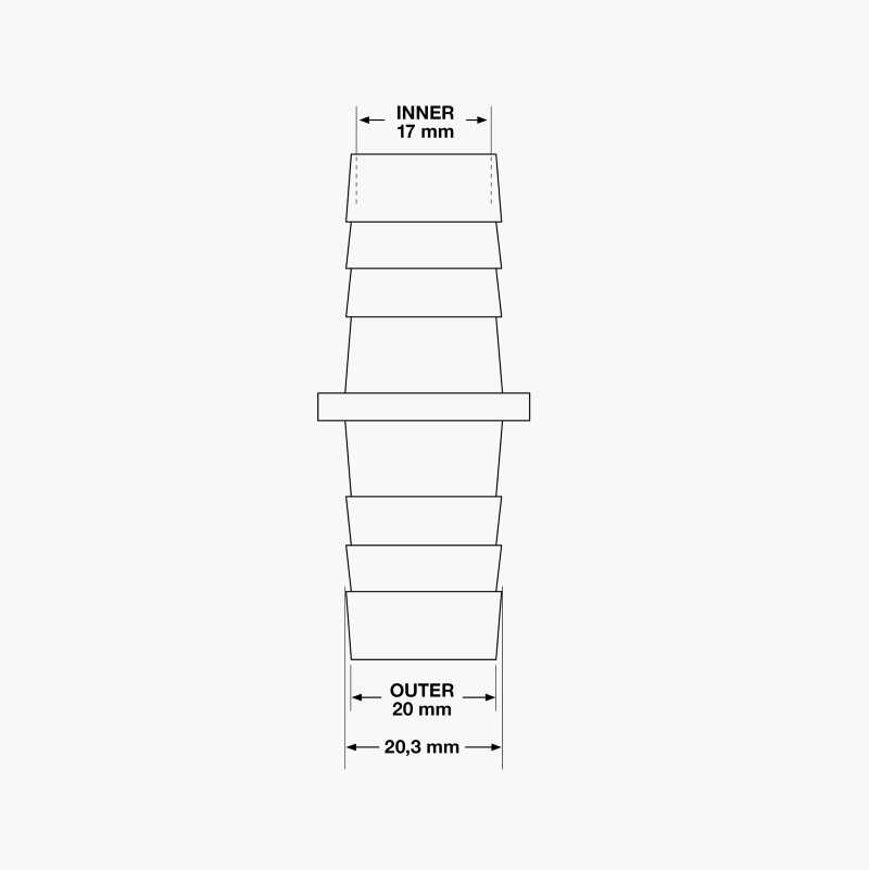 Slangekobling, 19 mm