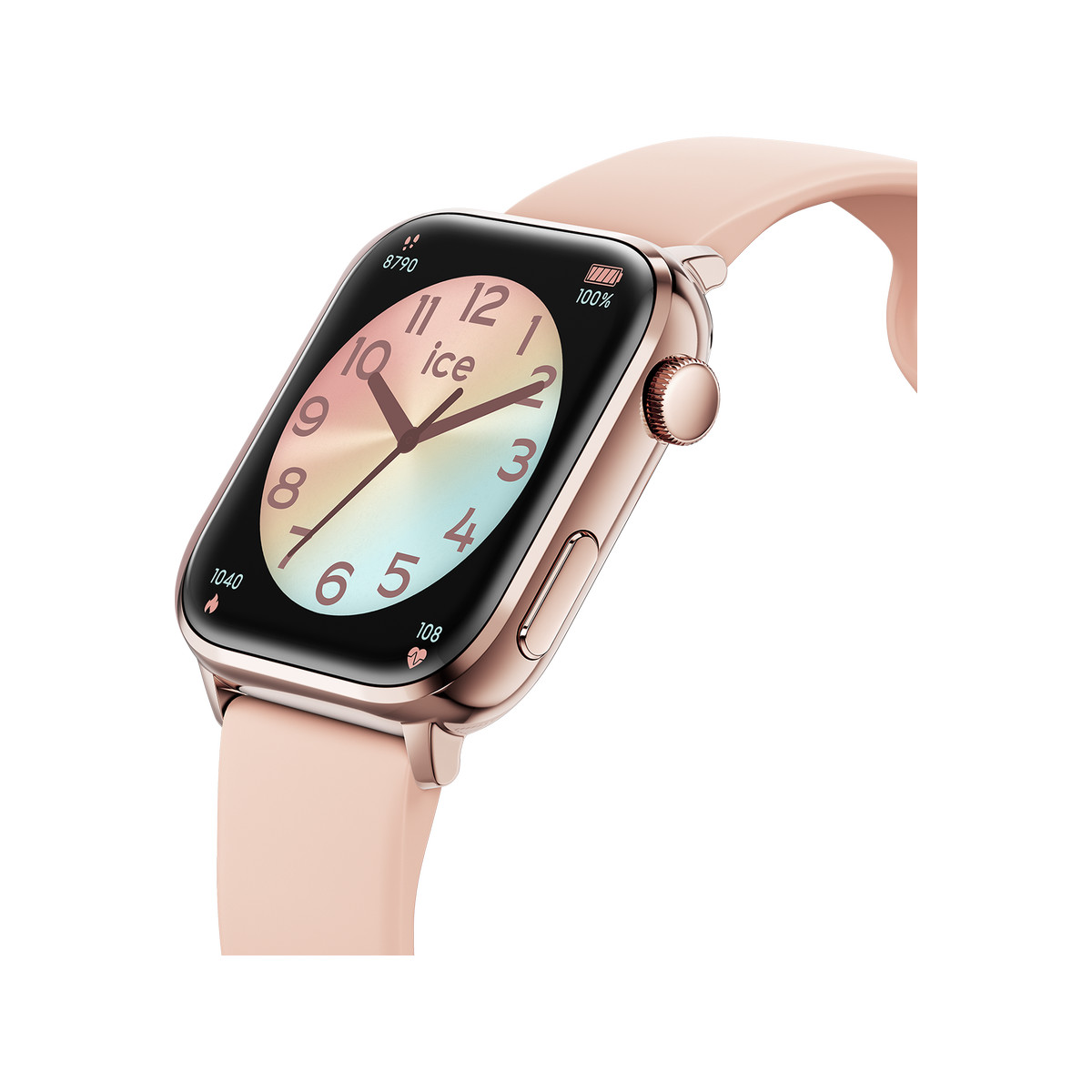 Montre ICE WATCH Ice smart homme bracelet silicone doré rose