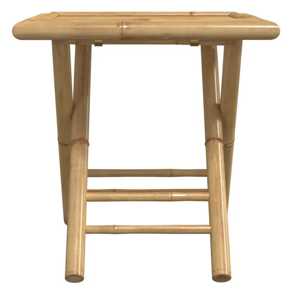 vidaXL - Loungetafel - Inklapbaar - Bruin - Bamboe - 45x45x45cm