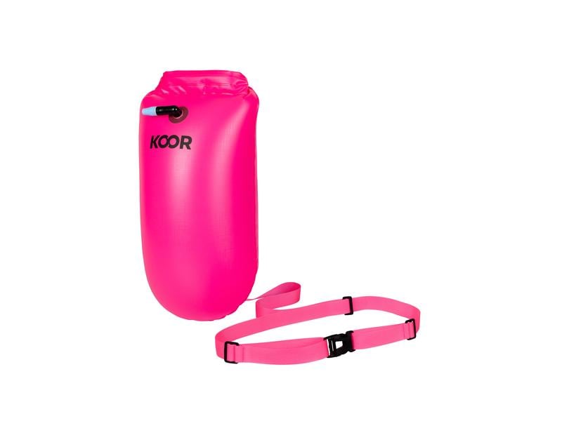 KOOR Schwimmboje Booa 15 l Rosa Dry Bag und Schwimmboje in einem