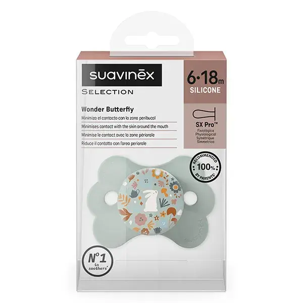 Chupeta simétrica Suavinex Wonderland SXPro para bebês de 6 a 18 meses - Azul Wonderland