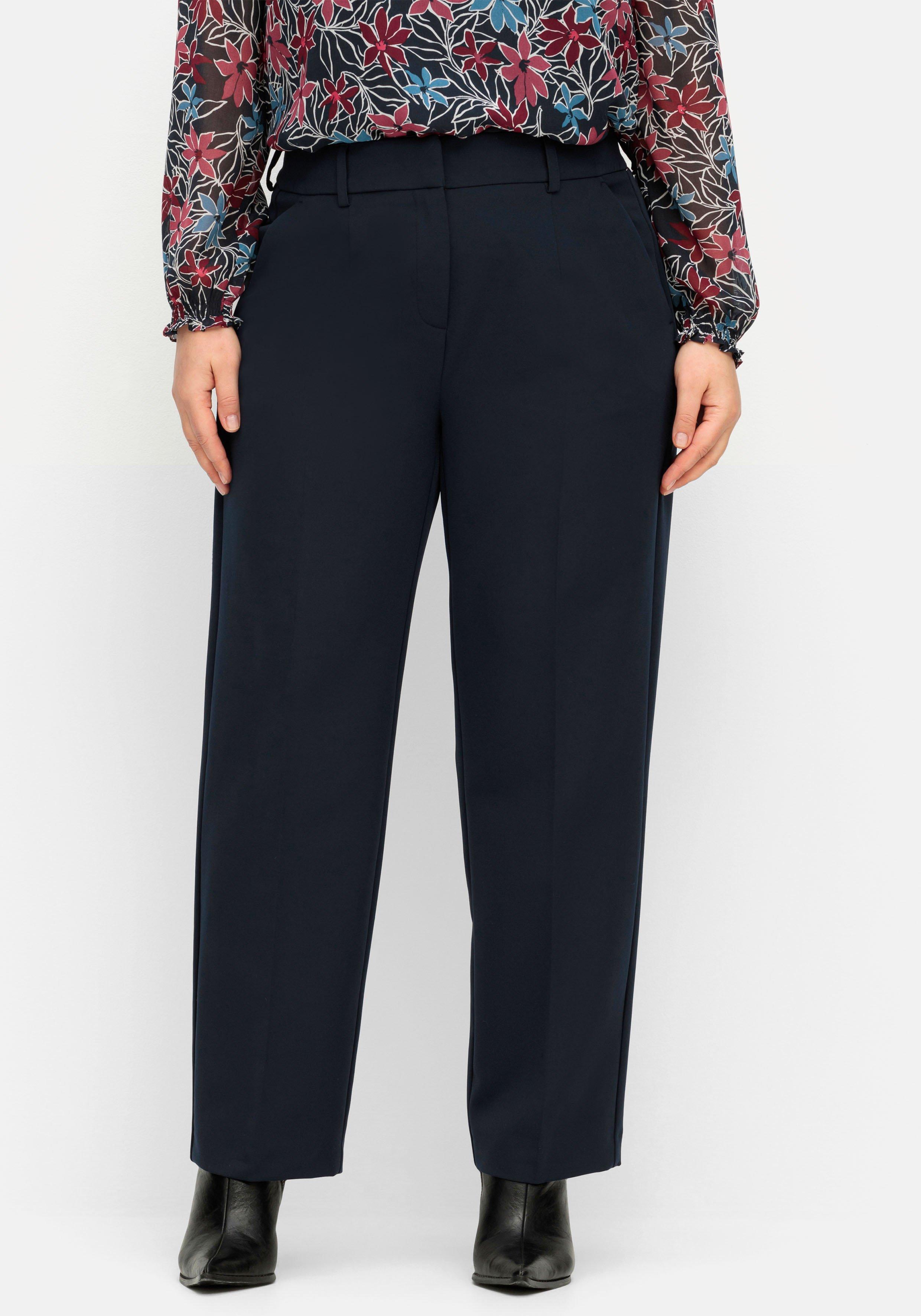 High-Waist-Hose mit Bügelfalten